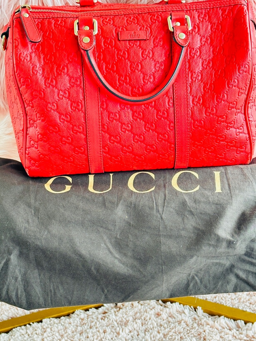 Gucci Medium Sissima Joy Boston Bag
